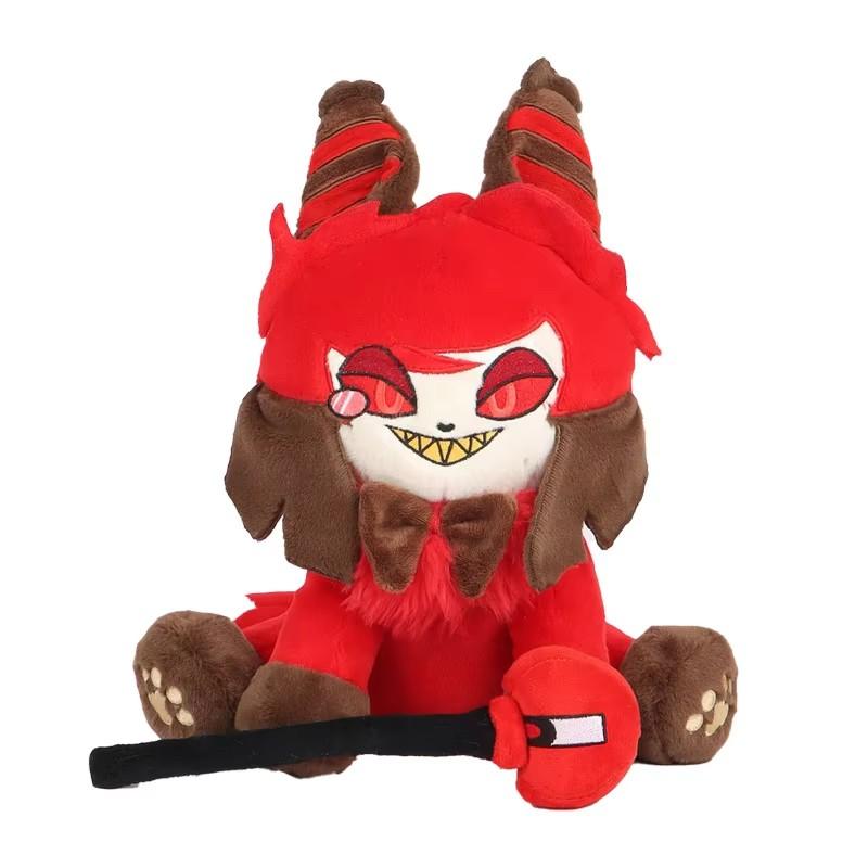 Peluche Chat Chaud Drôle Angel Dust Alastor TV Fans Collection Cadeau Mignon Coton Rembourré Poupée en Peluche Enfants pour Cadeau d'Anniversaire