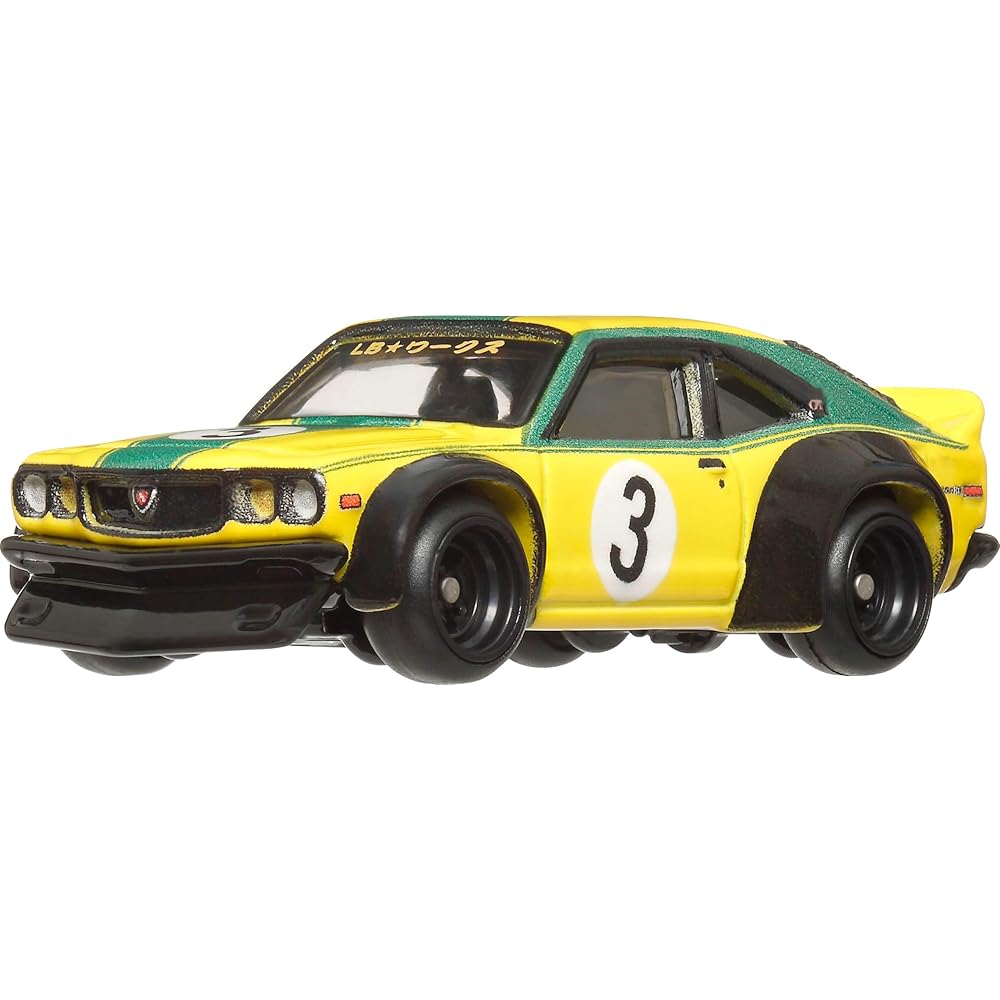 

Hot Wheels Car Culture Japan Historics 4 Mazda RX-3 Toy Vehicle Miniature Yellow 3 Years and Up