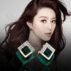 Shining Diva Fashion Latest Italian Designer 18k Gold Plated Crystal Earrings For Women and Girls