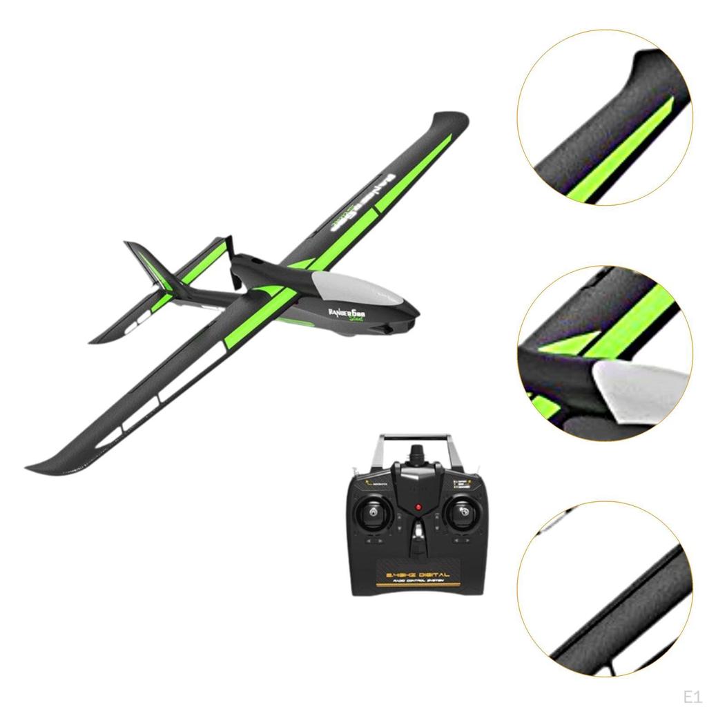 RC Glider Plane Kids Playset USB Powered with Remote Controller Airplane Toy 4CH for
