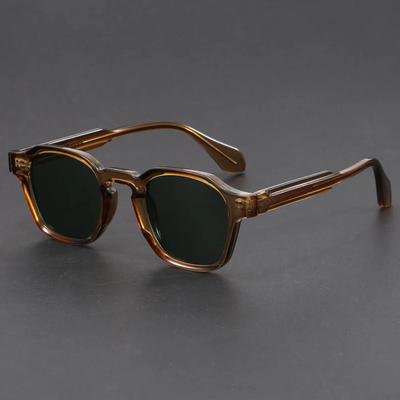 Korean Style Retro Sun Glasses For Women Thick  Frame Square Sunglasses Men Uv400 Trending Luxury Brand Sun Shades For Drive