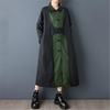 Long Sleeve Plus Size Cotton Vintage Patchwork New In Dresses for Women Casual Loose Spring Autumn Dress
