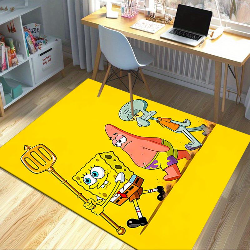 Spongebob Friends Adventure Carpet For Playroom Bedroom Living Room Sofa Home Decorkids Game Area Rug Nonslip Floor Mat