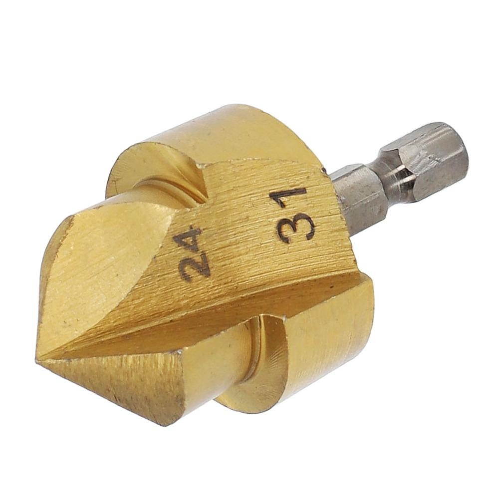 24-31mm Blade Diameter Stepped Drill Bit 1/4 Inch Shank Hole Opening Drill  Water Pipe Drilling