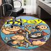 1PC Popeye's Strength Displayed Round Rug, Non-slip Chair Mat, Home Decor, Circle Carpet Perfect for Office, Bedroom, Living Room,Christmas Gift