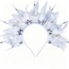 Retro Peacock Feather Headband Creative Hair Hoop Peacock Headwear  Party Hair Accessory