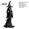 Spooky Resin Statue Halloween Witch Statue, LED Light Up Gothic Figurine, Mysterious Party Decoration Dark Fantasy Sculpture for Desktop Bookshelf