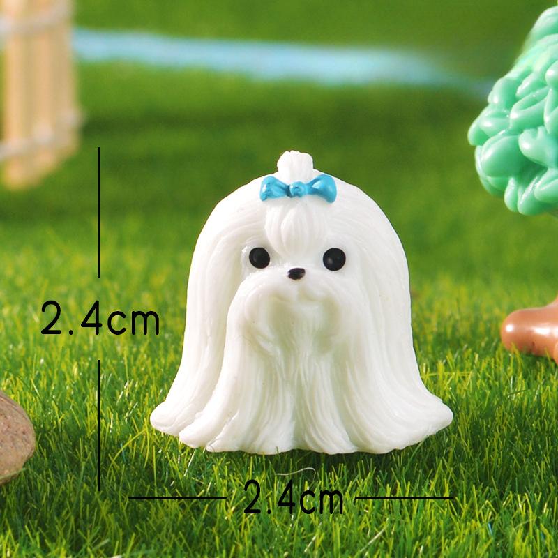 Micro-landscape Cute Mini Dog Samoyed Shih Tzu Handmade Accessory Small Ornaments