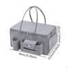Diaper Bag Tote Nappy Bin Handbag Reusable Weekend with Compartments Toys Storage for Outdoor