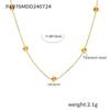 1 Piece Classic Fashion 5 Leaves Flower Pendant Necklace, 18K Gold Plated Stainless Steel Chain, Gift for Mother, Friends, Wife