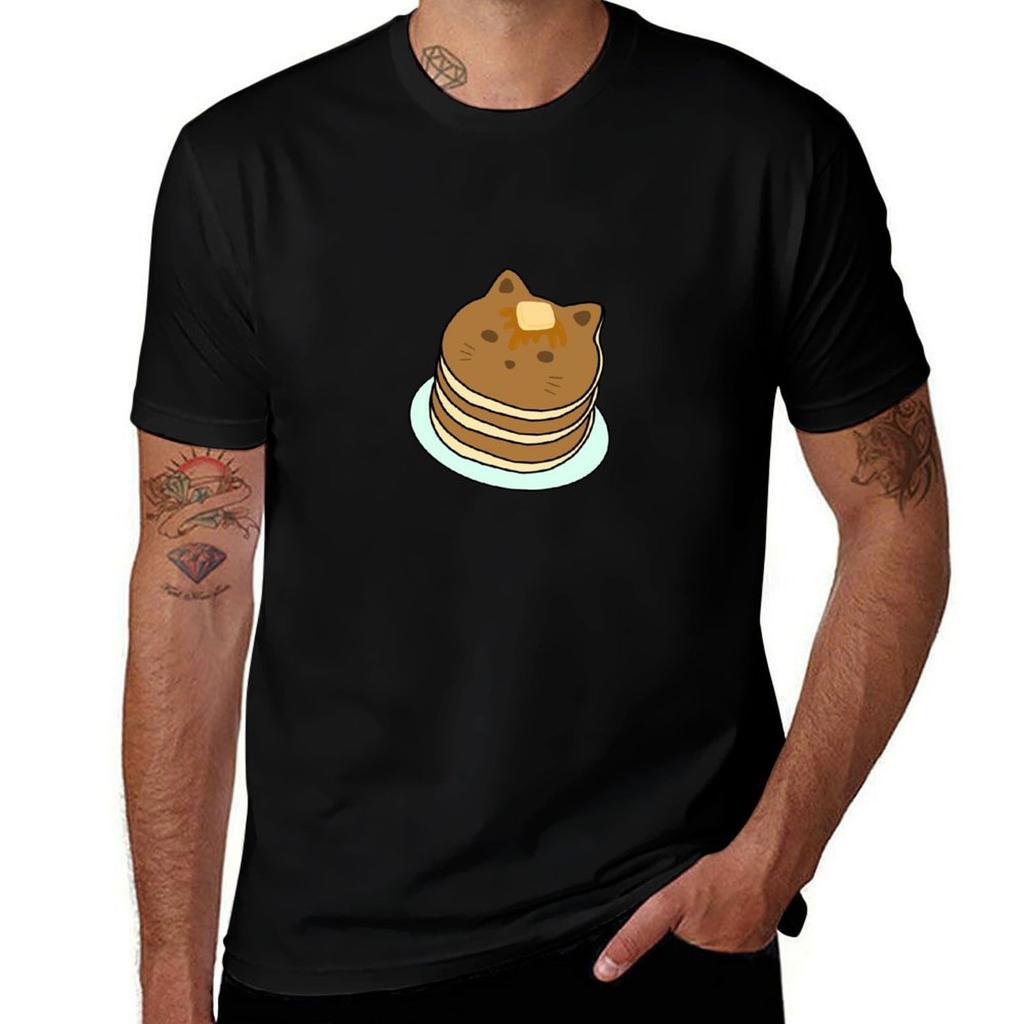Cat Pancake Tshirt Anime Tshirt T Shirts Cotton 100 Tshirt
