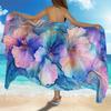 Modern Floral Beach Towel Bath Sheet, Quick Dry Microfiber Super Absorbent for Pool Spa
