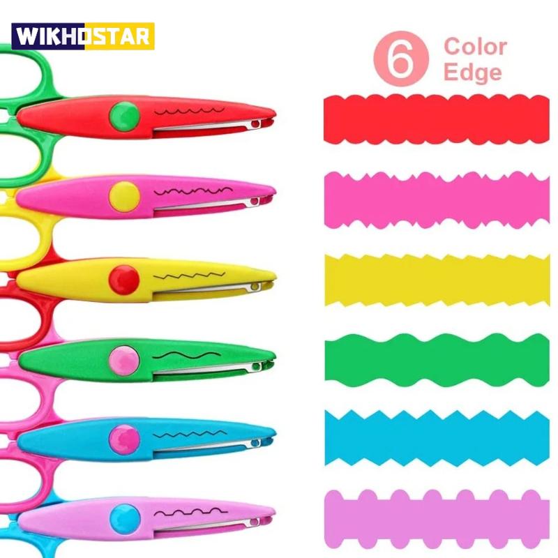 

Студенческий DIY Цветной Альбом Декоративные Кружевные Ножницы Удобные Ручные Ножницы Ножницы для Бумаги Художественные Безопасные Ножницы