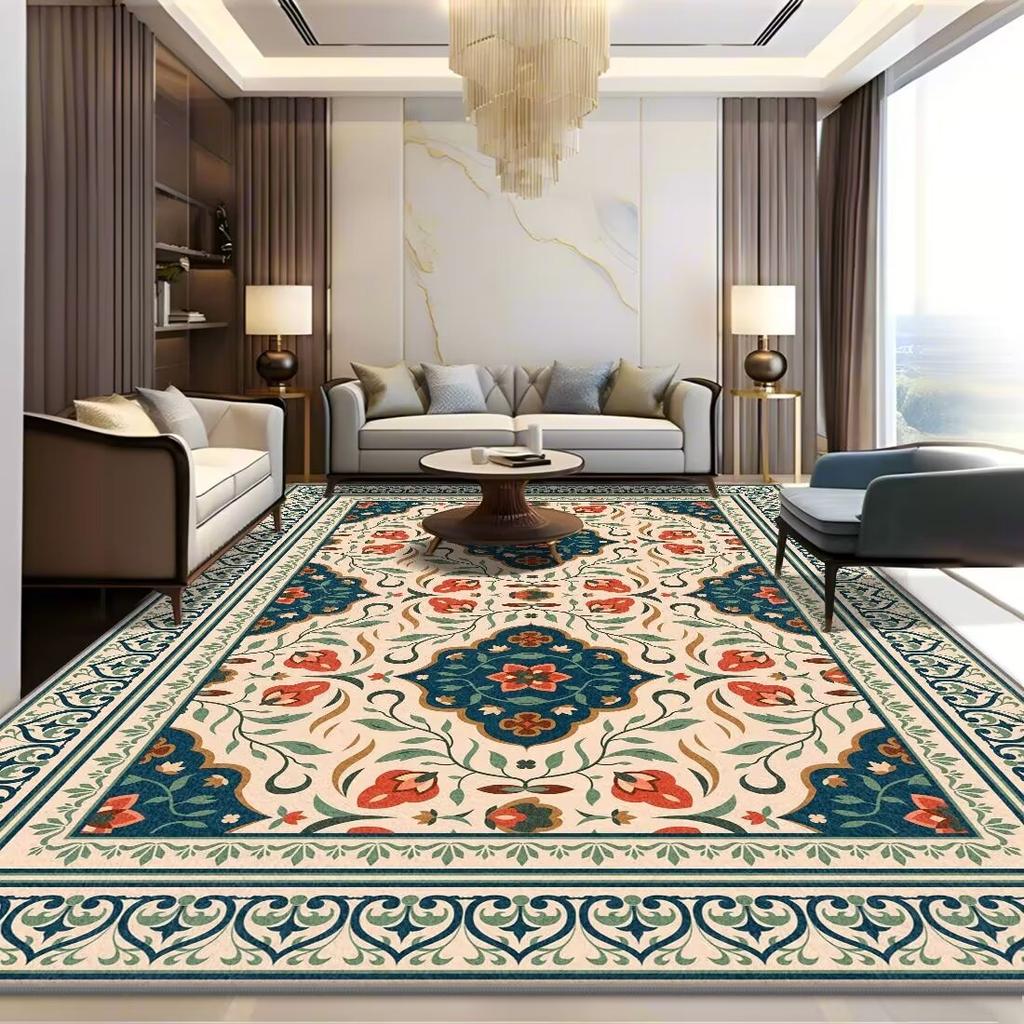 Thick Crystal Velvet Carpet Living Room Bedroom Dirt Resistant Light Luxury Easy To Take Care of Coffee Table Sofa Blanket Bedroom Blanket