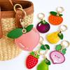 Anti-lost Access Control Card Case Avocado Bag Pendant Fruit Key Chain  Bag Charm