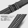 [Megan] Men's Genuine Leather Business Belt - Gentlemen's Belt, Automatic Locking, No Holes, Infinitely Adjustable, Ratchet, Suitable for Suits and