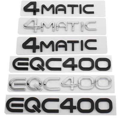 Autocollant 3D ABS pour coffre arrière de voiture EQC400 4MATIC, Badge emblème, Logo autocollant pour Mercedes EQA EQB EQE EQC 400