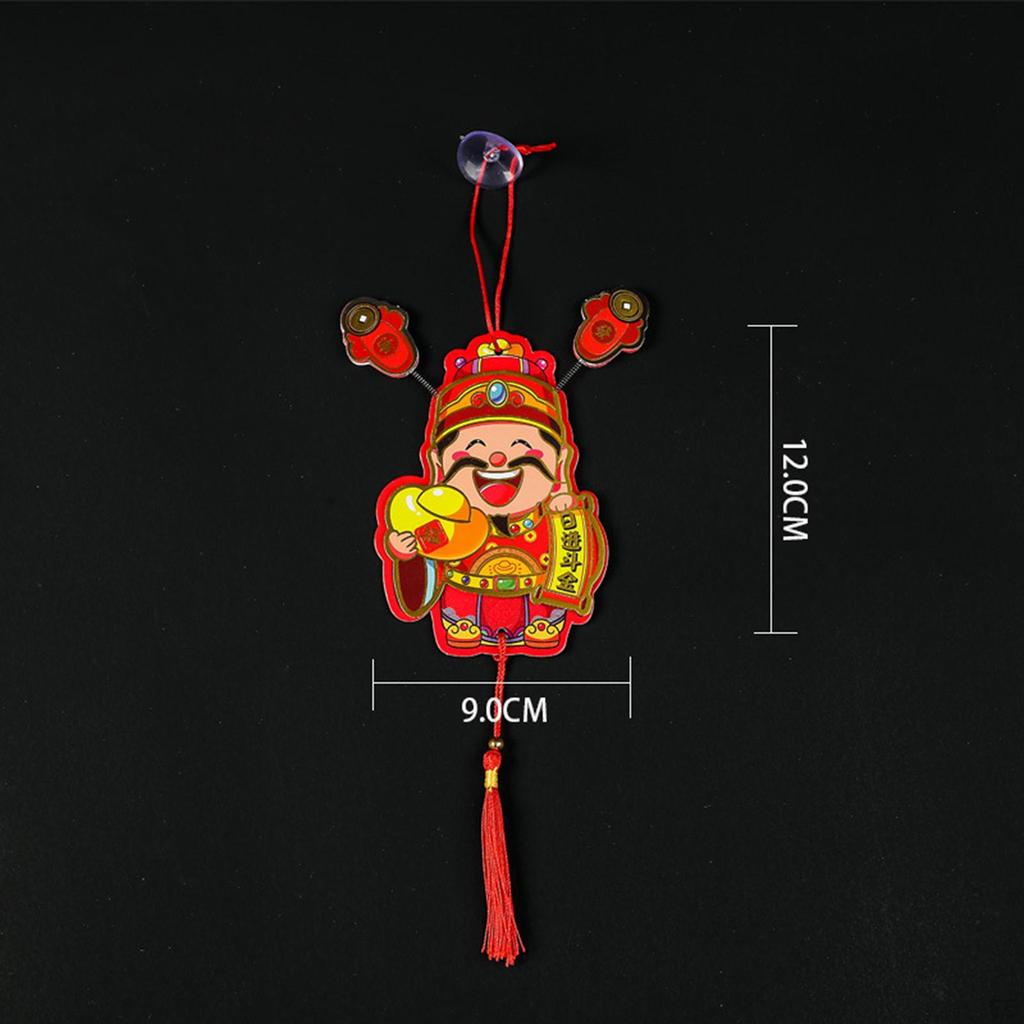 God of Wealth Kylskåpsmagneter Dekaler för Holiday Housewarming Spring Festival