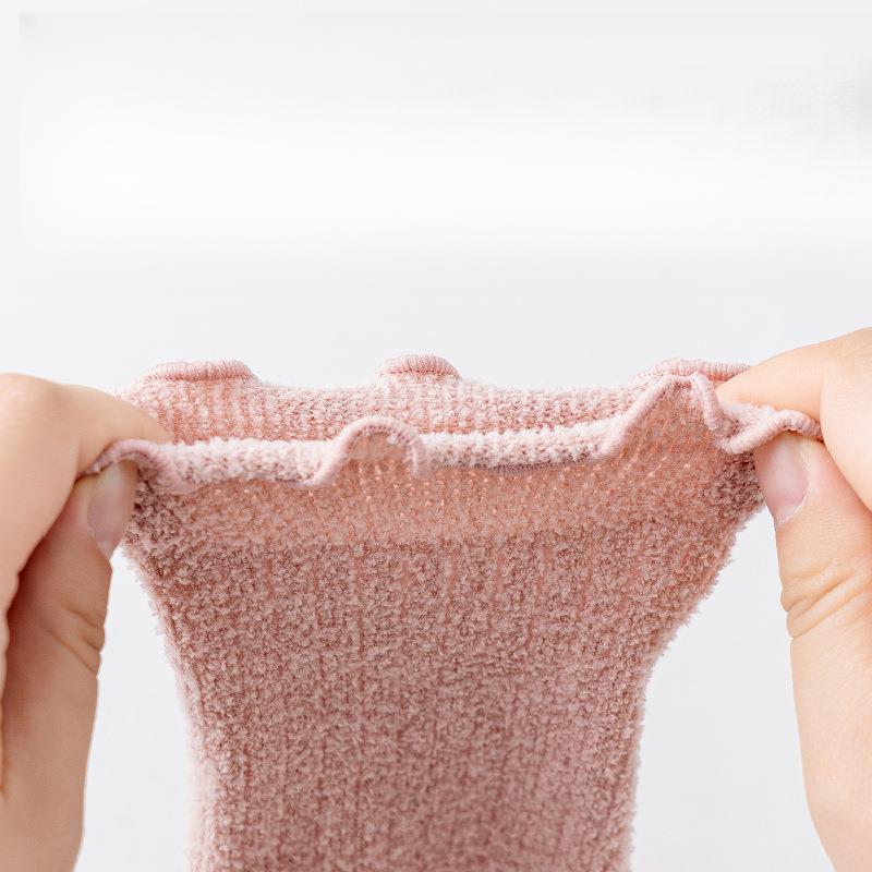 Children's Long Tube Socks Fleece Lined Thickened Coral Fleece Children's Socks Class A Breathable Infant Newborn Baby Socks
