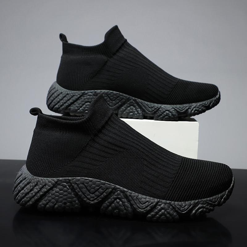 Summer Knitted Casual Sports Shoes For Men Women Lightweight Breathable Platform Sneakers Men Trainers Fashion Running Shoes Man