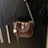 Ielgy Retro Large-Capacity Autumn Winter All-Match One-Shoulder Underarm Messenger Bag