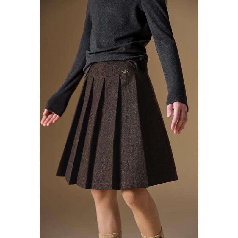 ELLE KIDS Girls  Wool Blend A-Line Skirt 110/120