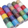 Multi-color Korean Wax Thread PU Leather Cord for Necklaces and Bracelets, Rubber Pendant Charm Weaving Rope.