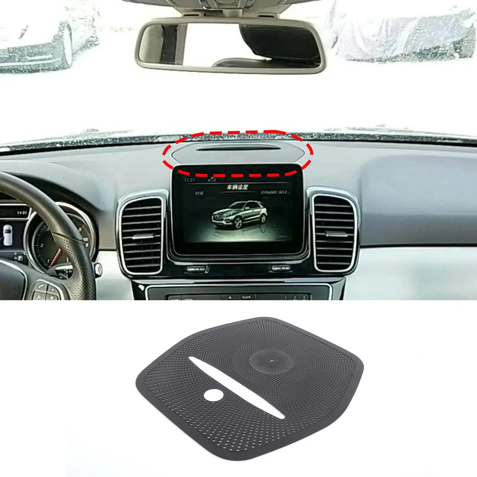 

Car Dashboard Speaker Grille Trim Sticker Dashboard Audio Speaker Cover Decoration For Mercedes Benz GLE ML W166 GL X166 GLS чёрный