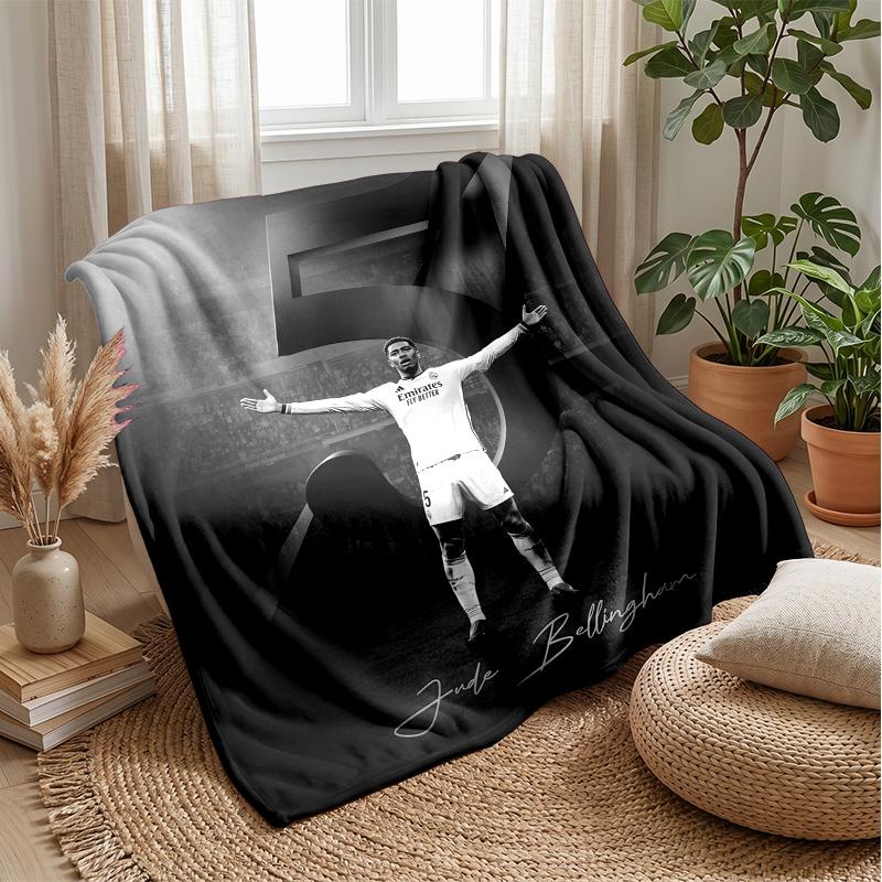 Jude Bellingham Soft Flannel Fleece Blanket Lightweight Cozy Warm Throw Blanket For Sofa Bed Home Decor