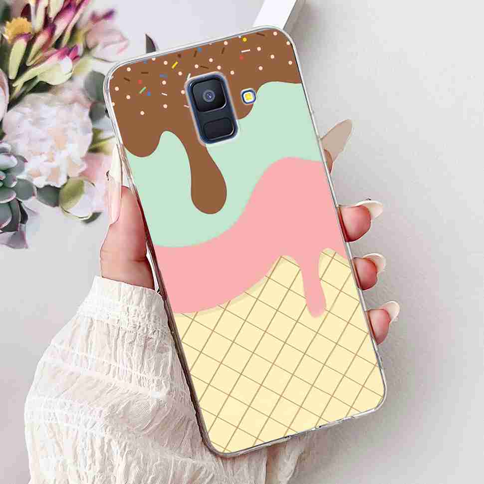 For Samsung Galaxy A6 2018 5.6" Case SM-A600F Soft Silicone TPU Cover For Samsung a6 A6 2018 SM-A600FN New Butterfly Phone Cases
