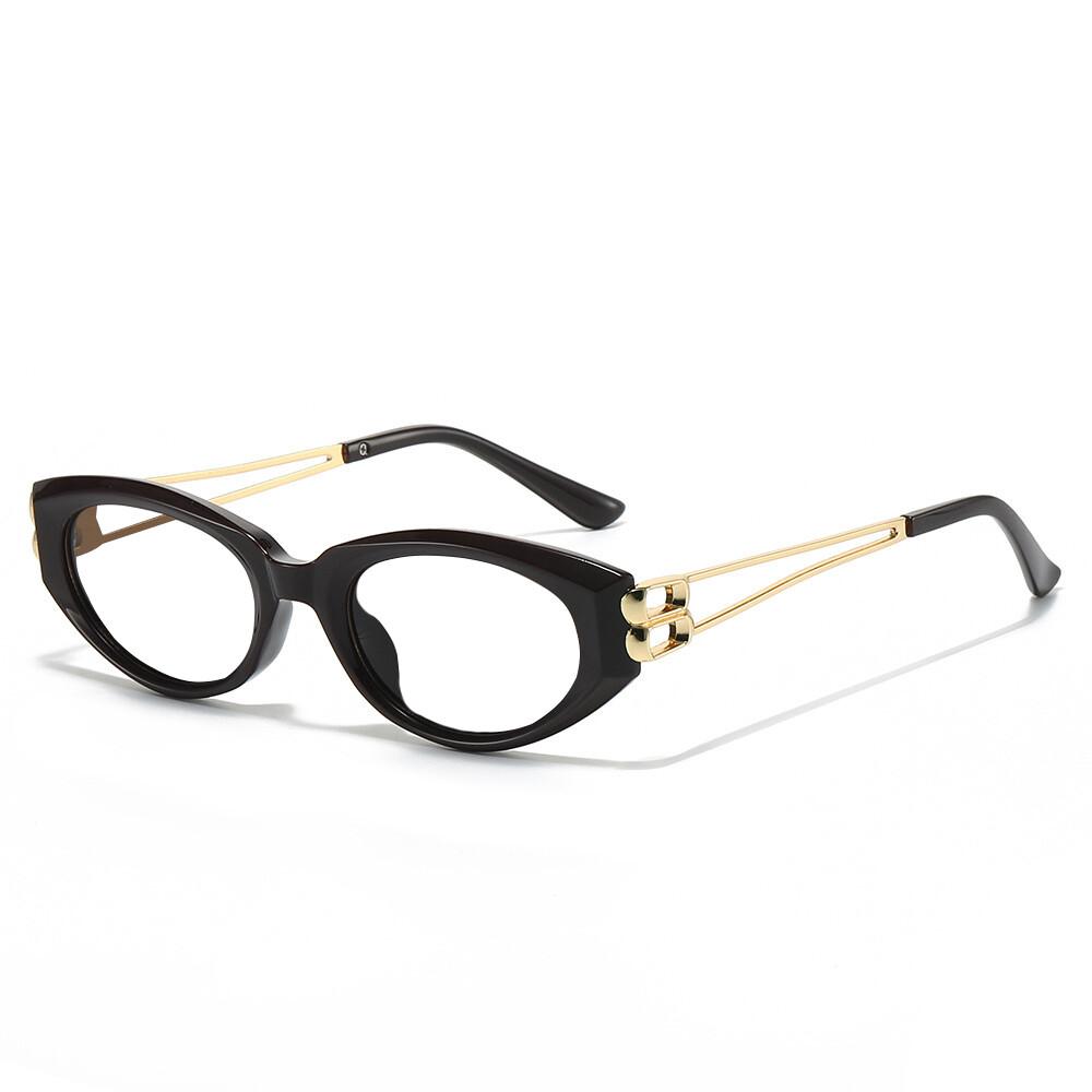 Sexy Small Oval Women's Reading Glasses Brand Designer Prescription Glasses Frame Anti Blue Light Fashion Rose Red Eyeglasses