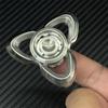 Novel Three-leaf Stainless Steel Hand Spinner  EDC Fidget Spinner Stress Relief Toy ADHD Fidget Toy Fingertip Spinning Toy