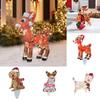 Christmas Decorations Outside Light Up Animals Dog Santa Supplies Clausoutside