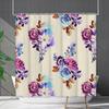 Shower Curtain Waterproof And Mildew-Proof 3D Digital Printing Plant Flower Plant Shower Curtain Bathroom Partition