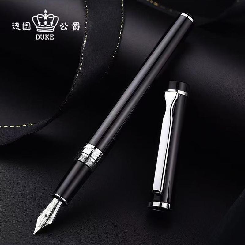 Duke The Design of Art Metal Medium Nib Writing Fountain Pen DF982 чёрный