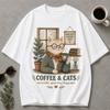 Coffee & Cats Cozy Tee