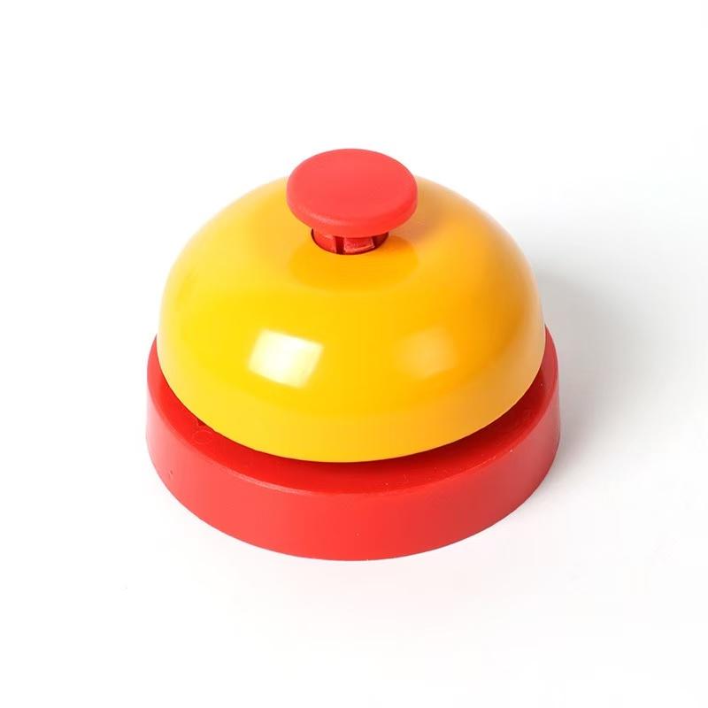 New Metal Hand Bell Delicate Durable Hand Clapping Bell Hand Pressing Service Bell Table Game Toy Accessories