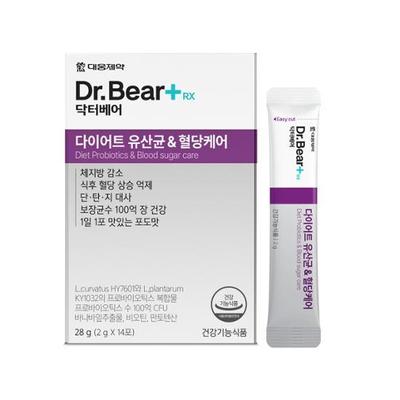 Daewoong Pharmaceutical Dr. Bear Diet Milchsäurebakterien & Blutzuckerpflege 14 Pakete (2 Wochen)