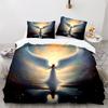 Série de Animação Impressão Digital 3D Kit de Cama de Três Peças Lençol Colcha