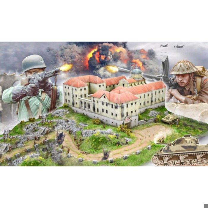 Maquette Diorama - Italeri - Montecassino Abbey 1944 - 1:72 - Enfants 14 Ans Et Plus - Bois Et Plastique
