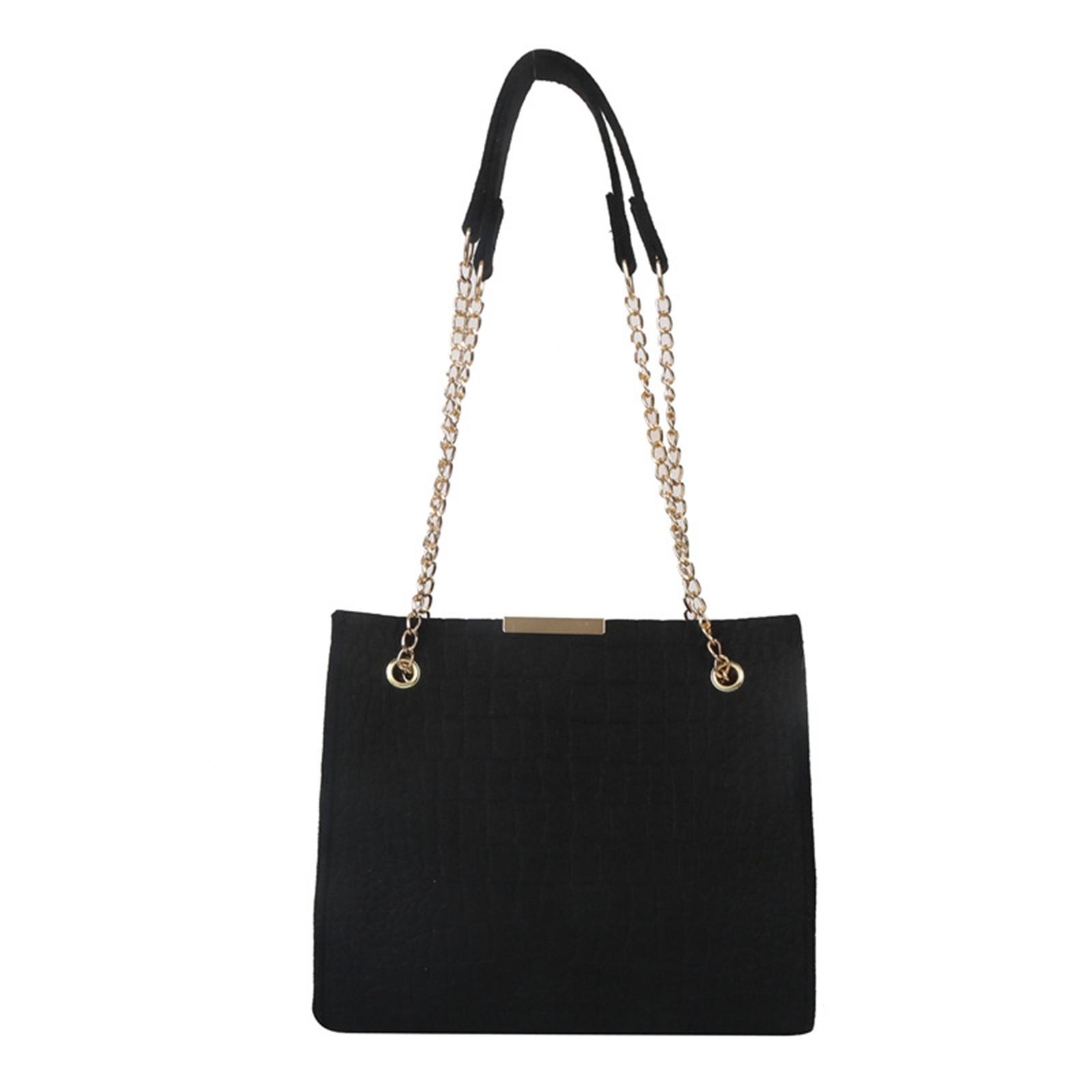 

Повседневные женские сумки через плечо, фетровые сумки-клатчи, переносные сумки-тоут чёрный