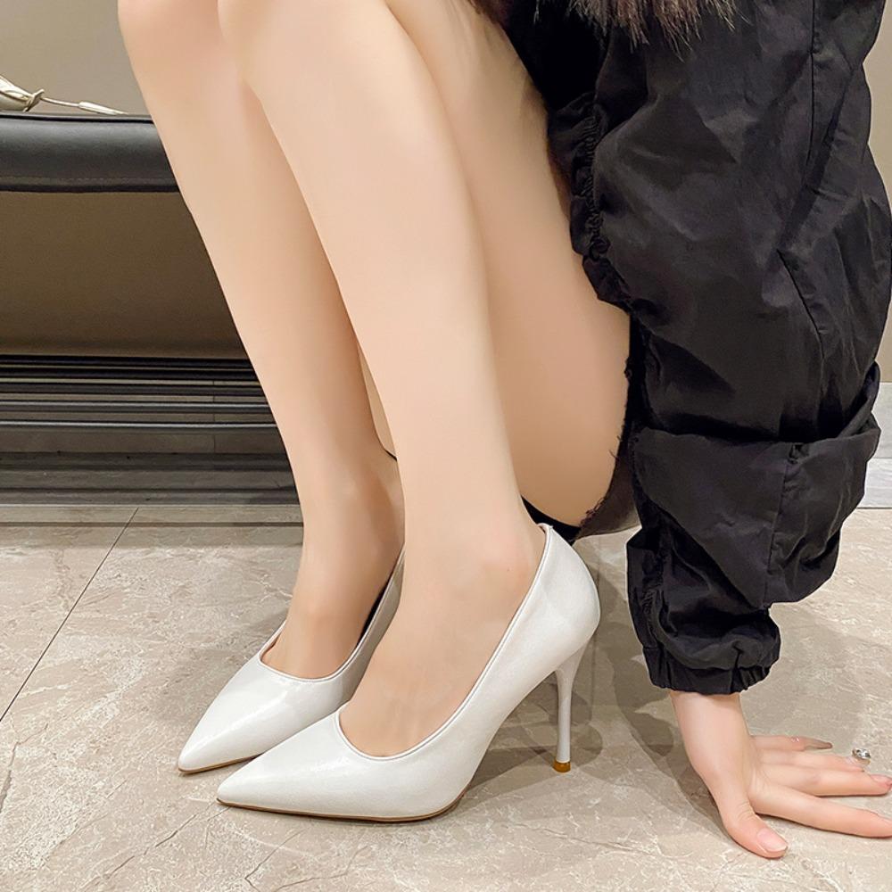 Fashion Women Shoes High Heels Spring/autumn Fashion Sexy Elegant Pointed Toe Swallow Comfortable 10cm Pumps for Women