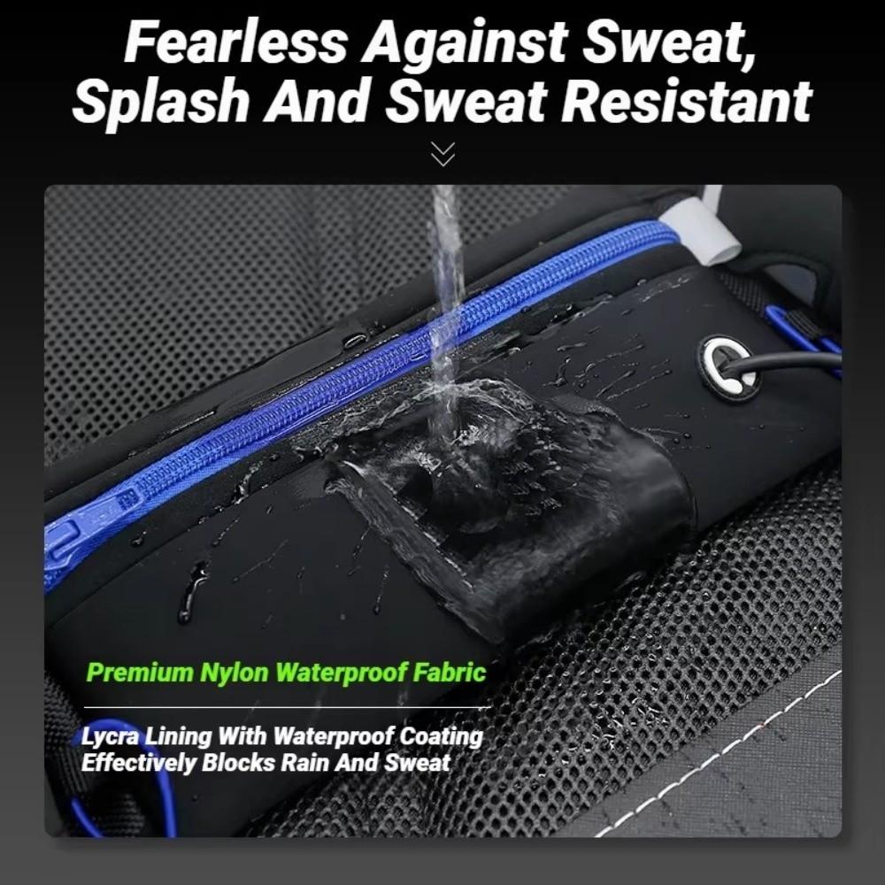 Fits 7 Inches Phones Running Waist Pack Dual Pocket Sports Fanny Pack Portable Running Belt  Hiking