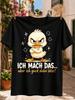 Ll Do It But Ll Look Angry GerUnisex QuoteCrossed Arms Grumpy Duck and Comic Anger Marks Grumpy Duck Unisex All TShirt