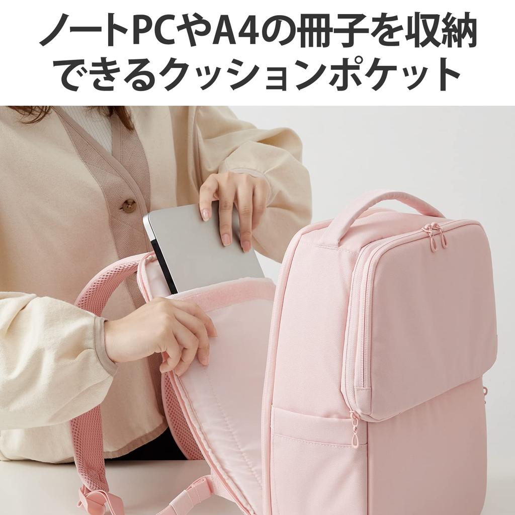 ELECOM Backpack, Oshigoto Bag, Ita Bag, Pink, BM-OGBP01SPN