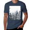 In Winter Misty Moody Foggy Milky Woods Wonderland Forest With Cascadia Trees Covered In Snow Tshirt