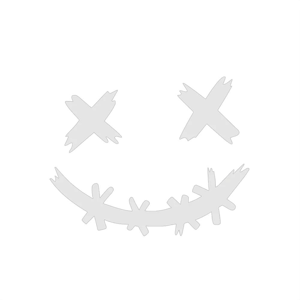 Наклейка на автомобиль Наклейки с улыбающимся лицом демона Наклейки на мотоциклетный шлем Светоотражающая Водонепроницаемая Наклейка с улыбающимся лицом Украшение кузова автомобиля