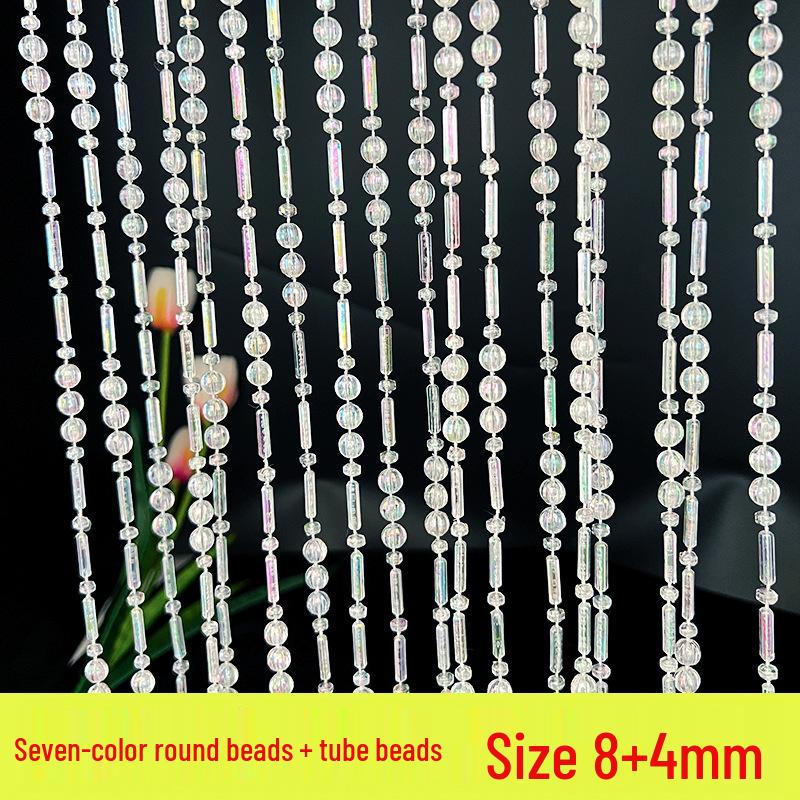 11mm UFO Disc Acrylic Beaded Curtain for Wedding Décor, Ceiling Hanging, and Aisle Runner.