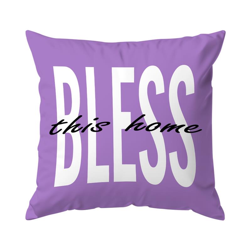Home Decor Lavender & Home Sweet Home Cushion Covers Pattern Cushion Cover Suitable for Sofa Bedroom Car Pillow Cover