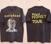 Radiohead Band T Shirt Style Pablo Honey Tour 1993 2 Side Reprint S-5XL